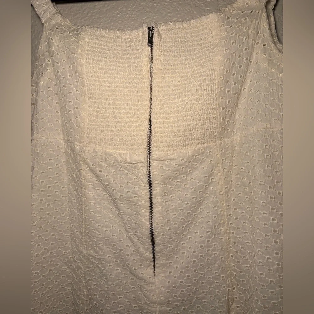 FREE PEOPLE BERRY KISS MINI DRESS IN IVORY Elegant Off-Shoulder Dress